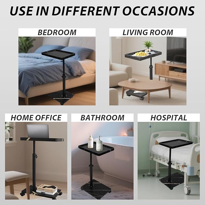Simcat C Table End Table Adjustable Height, C Shaped Side Table - Image 7