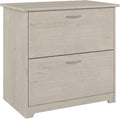 Bush Furniture Cabot 2 Drawer Lateral File Cabinet in Linen White Oak, Home by BushHome
