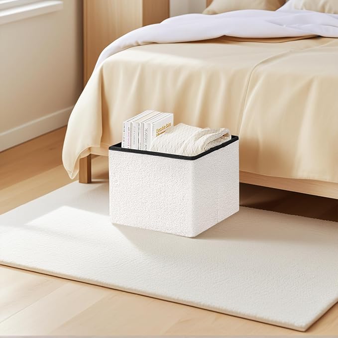 16.5 Folding Storage Ottoman Cube - Image 4