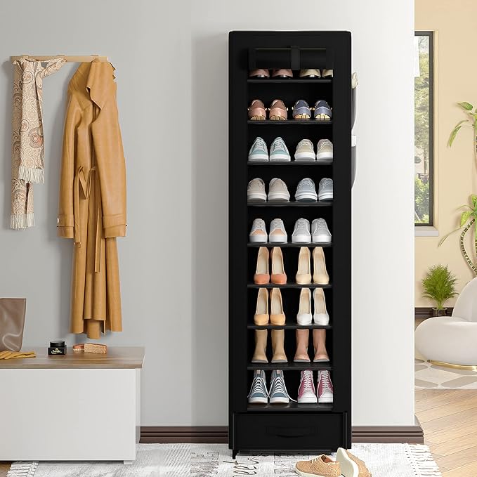 Shoes Rack 10 Tier Tall Shoe Rack Narrow Shoe Rack - Image 2