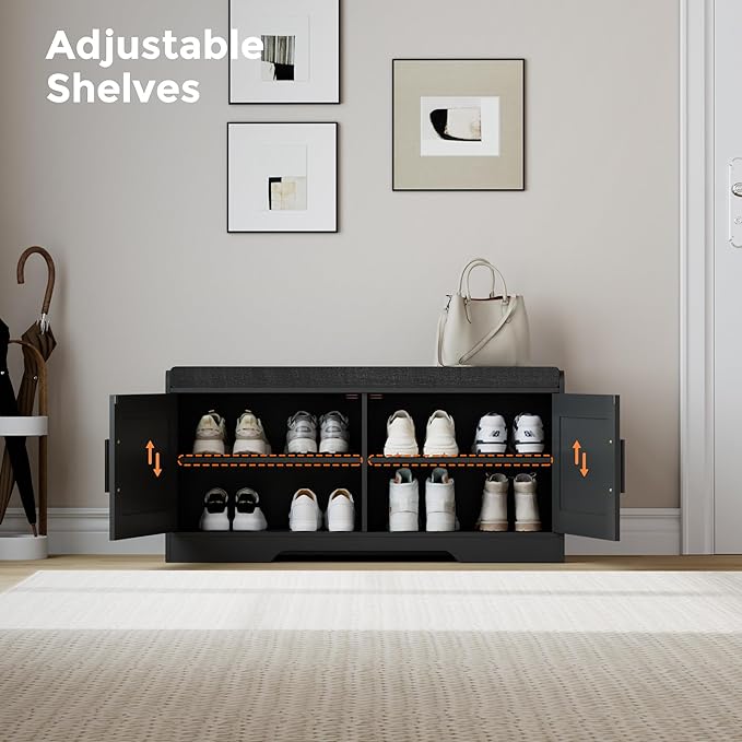 2-Tier Storage Bench, Shoe Bench - Image 5