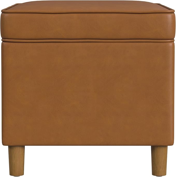 Home Decor | Dinah Collection Modern Storage Ottoman | Ottoman - Image 7
