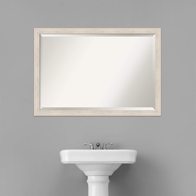 Amanti Art White Bathroom Mirror - Image 6