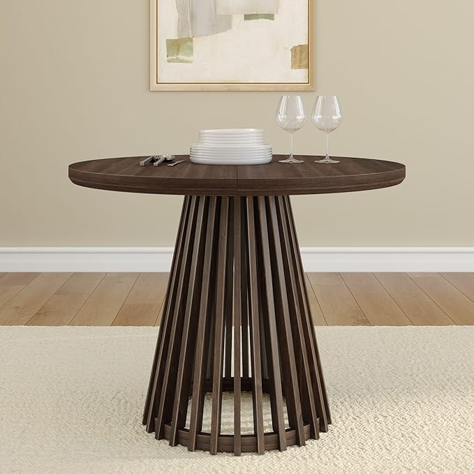 Plank+Beam Lido Round Dining Table, Minimalist Kitchen Table - Image 2