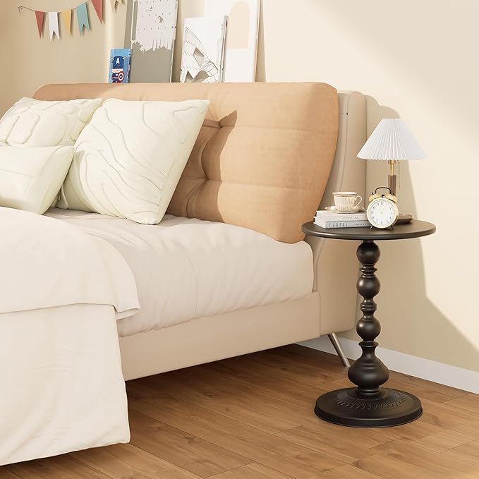 Metal Round Side Table, Small Drink Table - Image 5