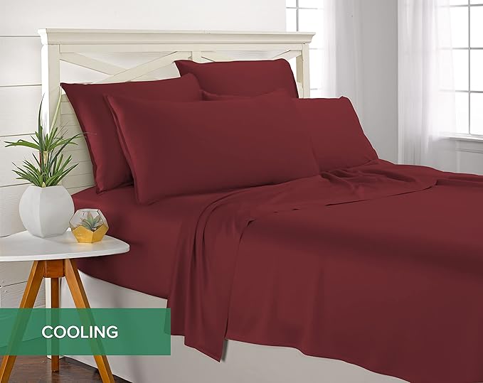 Split King Sheets by Pure Bamboo, Genuine 100% Organic Viscose Derived from - Image 5