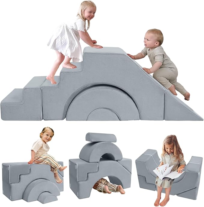 MeMoreCool Foam Climbing Toddler Couch, Modular Kids Sofa by MeMoreCool