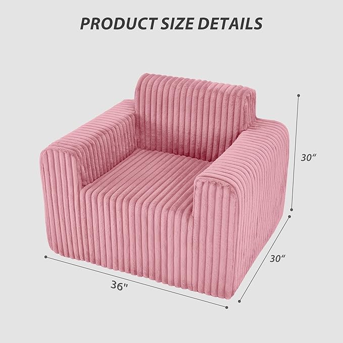 Giant Bean Bag Chair for Adults, Non-Slip Floor Sofa - Image 2