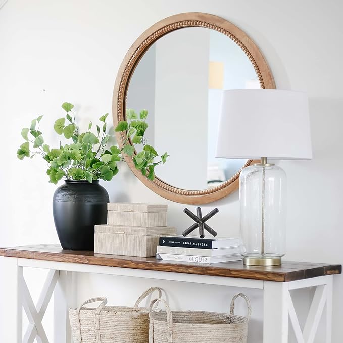 Sawsile Round Decorative Circle Farmhouse Style Mirror - Image 7