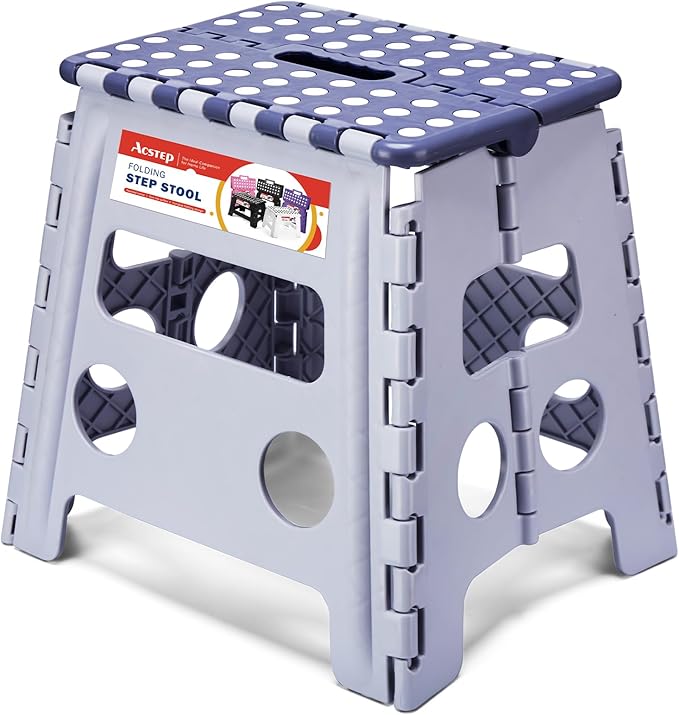 ACSTEP 13 Inch Folding Step Stool, Foldable Step Stools by ACSTEP