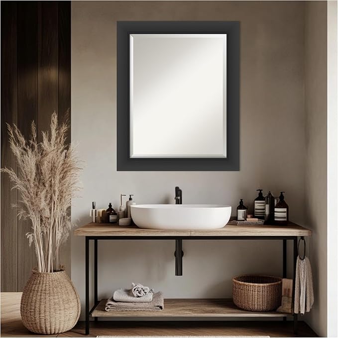 Amanti Art Black Bathroom Mirror - Image 4