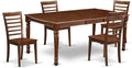East West Furniture DOML5-MAH-W 5 Piece Dinette Set by EastWestFurniture