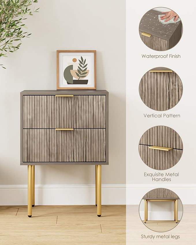 Nightstand, Small Bedside Table - Image 6