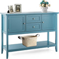 COSTWAY Buffet Sideboard, with 2 Wood Storage Drawers & Open Shelf, Console by COSTWAY