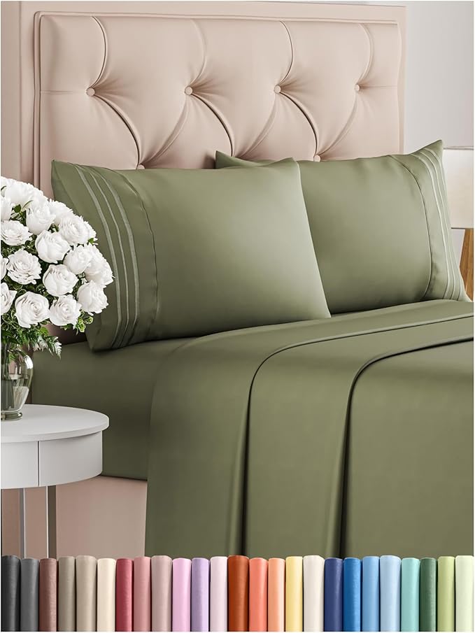Cal King Size 4 Piece Sheet Set by CGKUnlimited