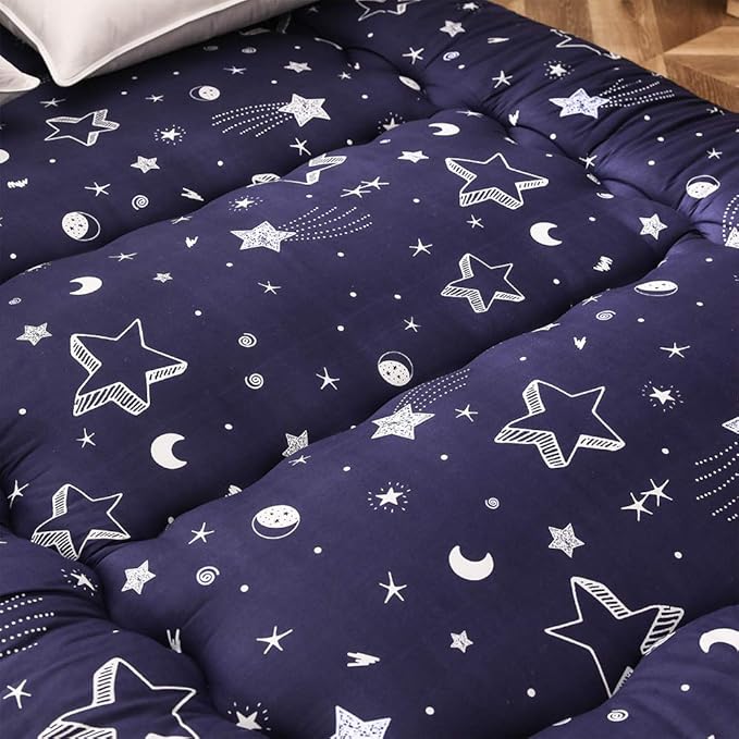 Navy Star Futon Mattress Japanese Floor Mattress Tatami Floor Mat Foldable Bed - Image 5