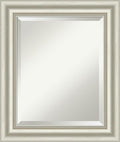 Amanti Art Bathroom Mirror for Over Sink, 26x22 Sophia Silver Rectangle Vanity by AmantiArt