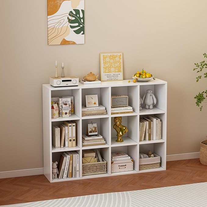 12-Cube Storage Shelf Bookcase - Image 7
