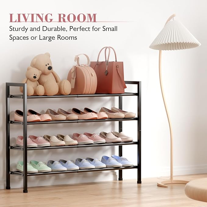 Bumusty 4-Tier Expandable Shoe Rack - Image 5