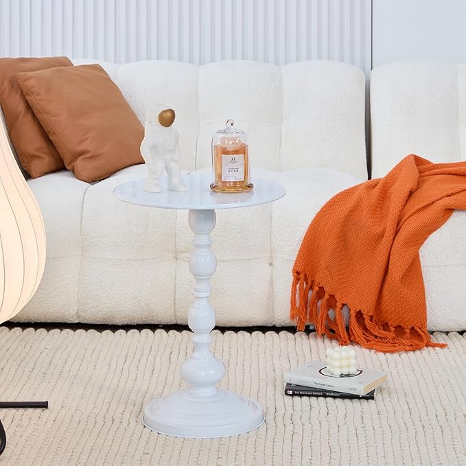 Chic Vintage Round Side Table - Image 5