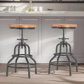 Diwhy Industrial Vintage Counter Stool, Kitchen Counter Height Adjustable by Diwhy