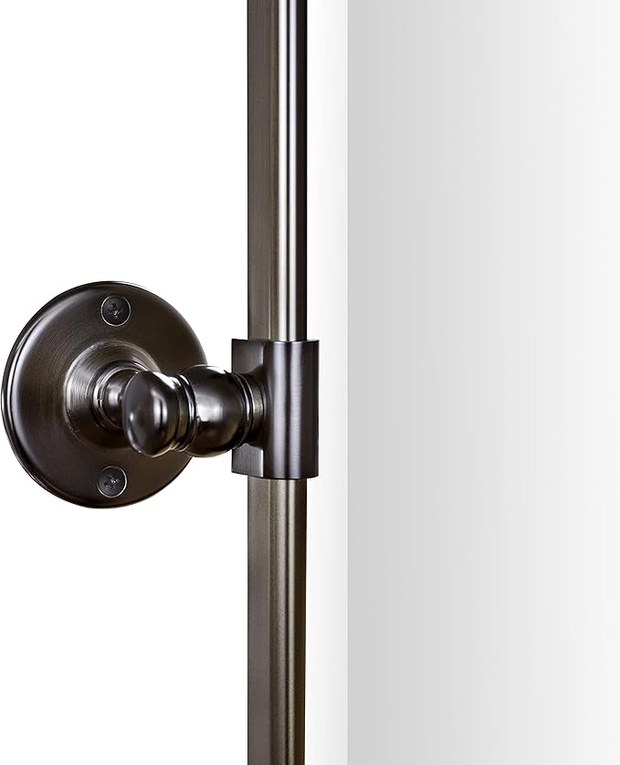 TEHOME Pivot Oil Rubbed Bronze Rectangle Bathroom Mirror Beveled Tilting - Image 2