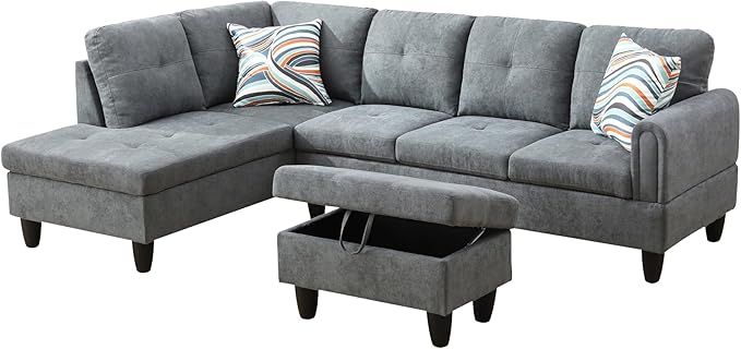 Osparple L Shaped Couch Sectional Couches - Image 3