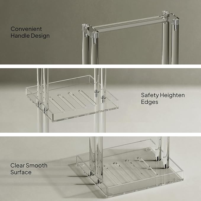 Aquiver Acrylic Standing Shower Caddy - Image 5