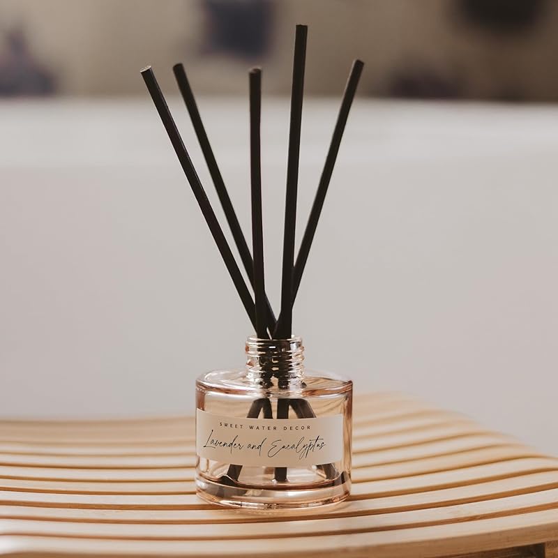 Sweet Water Decor Lavender and Eucalyptus Reed Diffuser – Room Decor Aesthetic - Image 4