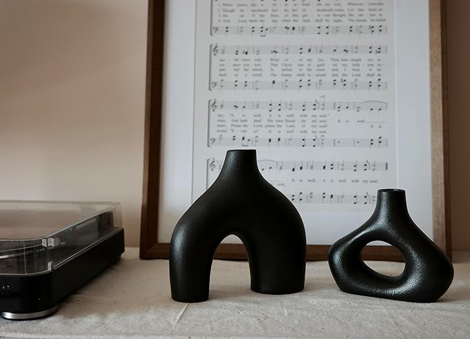 Carrot's Den Donut Vase, Olive Plant, Living Room, Modern Home - Image 4