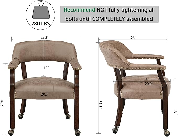 LEEMTORIG Large Dining Chairs - Image 3