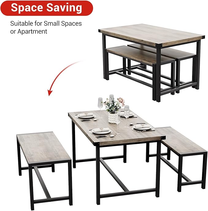 Garvee Dining Table Set for 4, Kitchen Table - Image 8