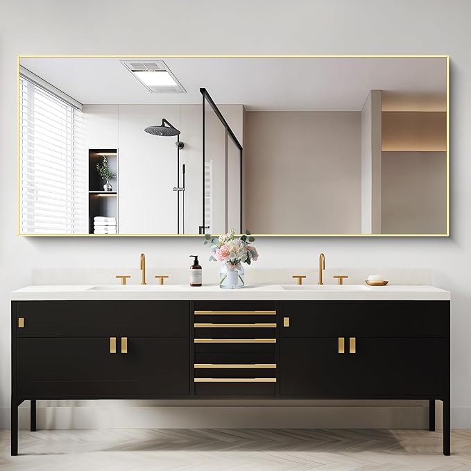 30x72inch Bathroom Mirror, Large Rectangular Wall Mirrors by Welcometocofeny