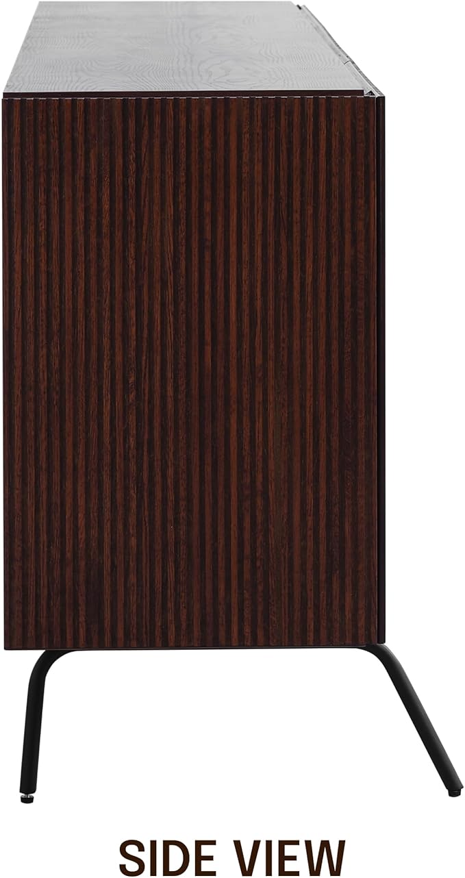 NTC Veil Sideboard with 2 Doors and 3 Drawers, Buffet Cabinet with Vertical - Image 8