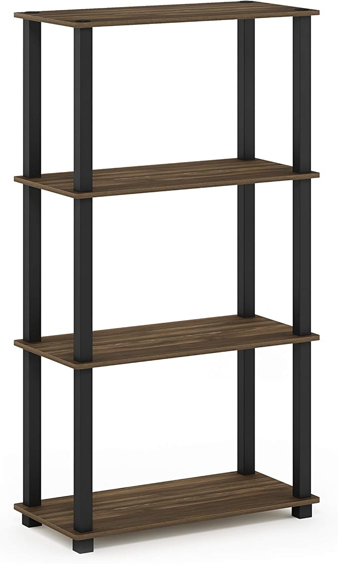 Furinno Turn-N-Tube 4-Tier Multipurpose Shelf Display Rack, Square Tube - Image 4