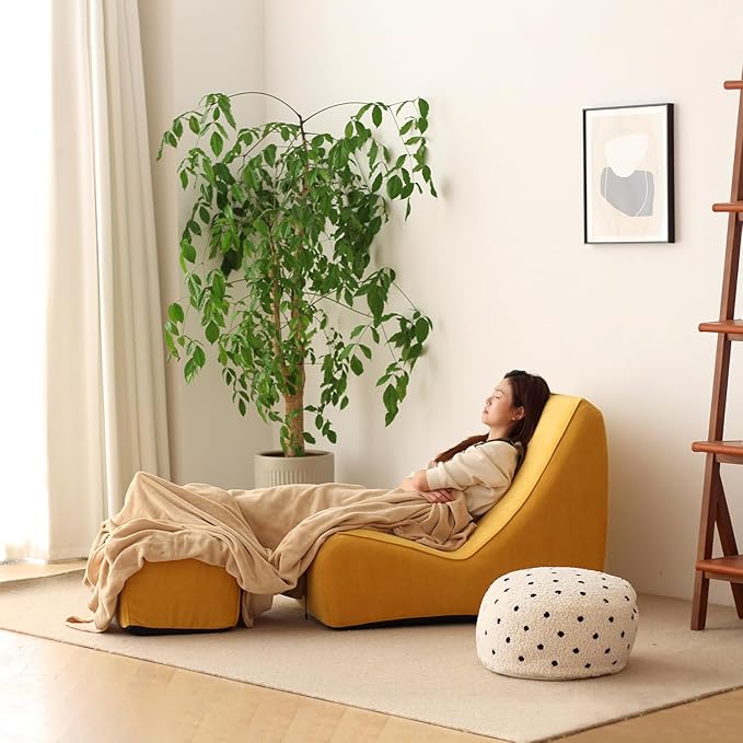 N&V Bean Bag Chair Single Seated Foam Sofa Armless Floor Sofa - Image 5