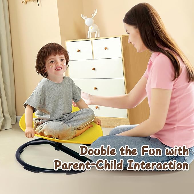 Kids Sensory Spinning Chair for Autism Ages 3+, Sit and Spin Swivel Chair for - Image 2