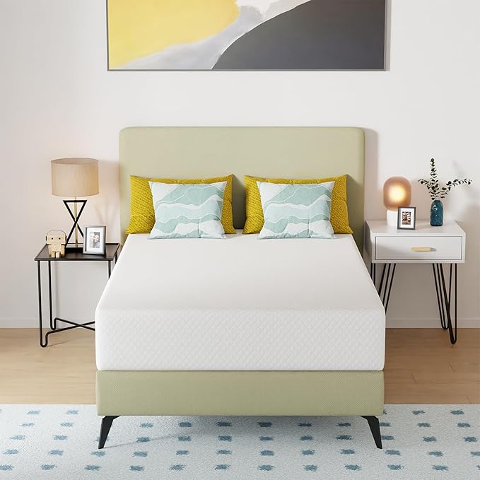 FDW | 12 Inch Full Mattress | Medium Firm | Gel Memory Foam Mattress | White | by FDW