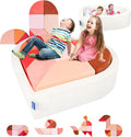 Kids Play Couch, 2-in-1 Heart-Shape Kids Plays Sofa by HeyPappy