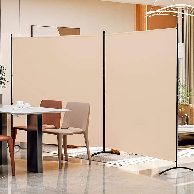 Room Divider 126''W x 71''H Large 2 Panel Privacy Screen by YASRKML
