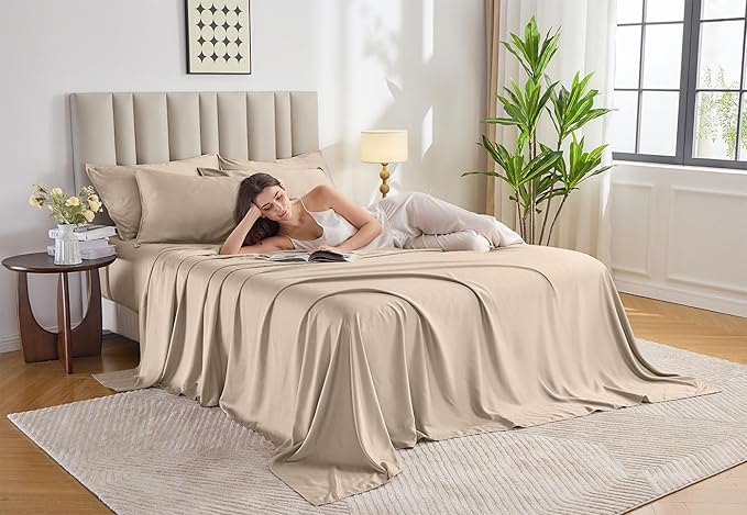 King Sheets by Pure Bamboo, Genuine 100% Organic Viscose Derived from Bamboo - Image 2