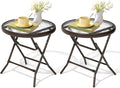 2 Pieces Outdoor Side Table by Enjoymyhome