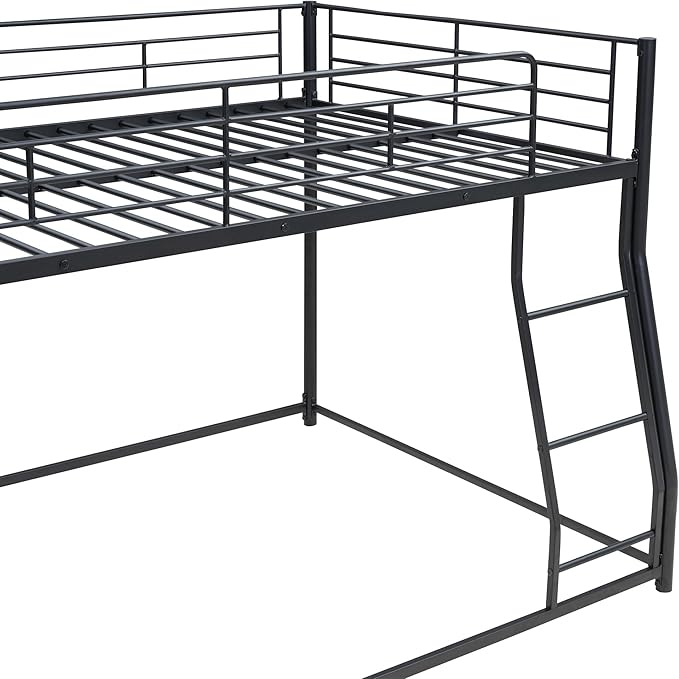 Full XL Over Queen Metal Floor Bunk Bed - Image 5