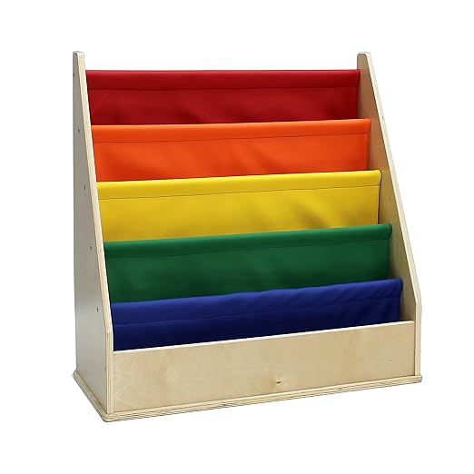 Factory Direct Partners 13745-AS Birch SoftScape Sling Book Display, 4-Shelf - Image 4