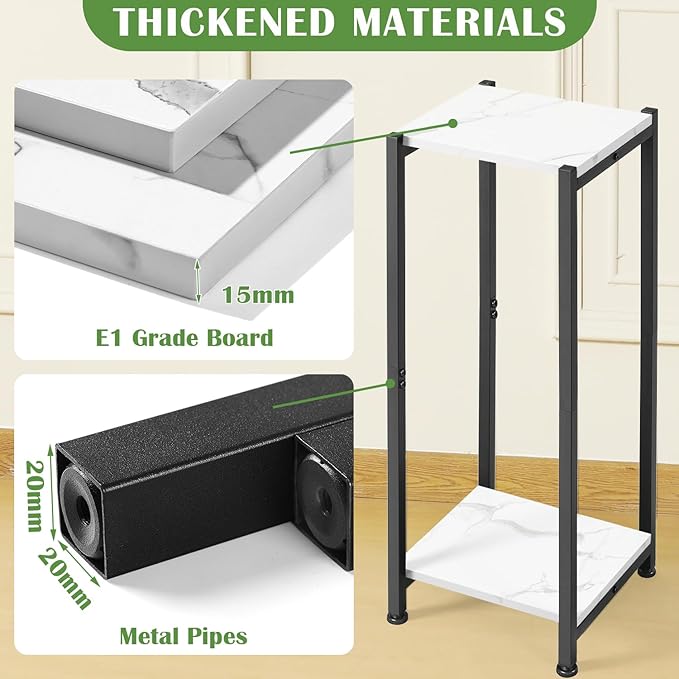 Tall Plant Stand Indoor, 31 Inch Plant Stands, 2 Tier Metal Plant Stand - Image 2
