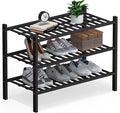Haddockway Large 3 Tier Bamboo Shoe Rack Storage Organizer, Small Space by Haddockway