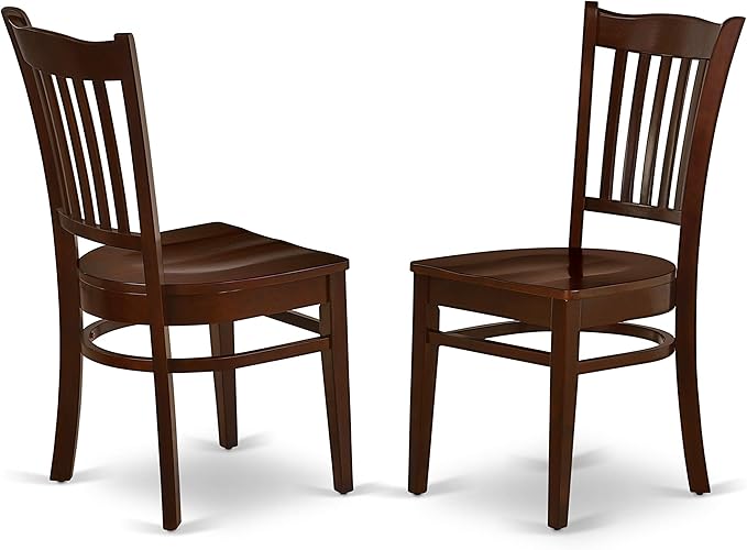 East West Furniture NDGR3-MAH-W 3 Piece Modern Dining Table Set Contains a - Image 8