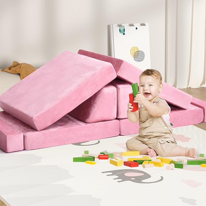 10Pcs Kids Play Couch, Toddler Sofa, Modular Kids Couch - Image 7