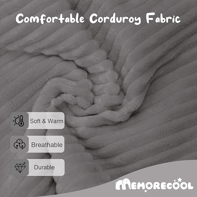 MeMoreCool Modular Kids Couch, Corduroy Play Toddler Couch - Image 6