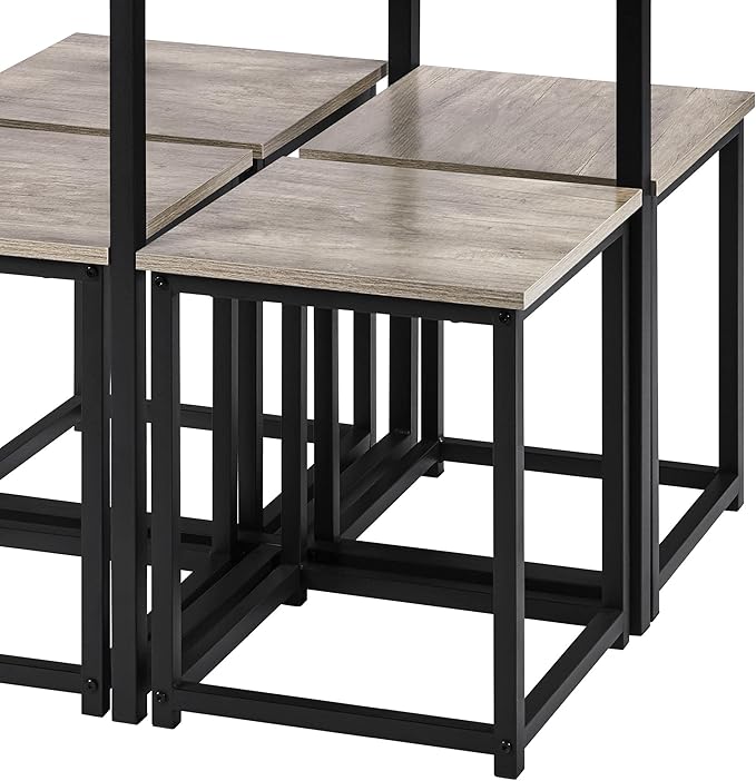 Yaheetech Dining Table Set for 4 Industrial Kitchen Table - Image 9